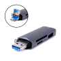 Lector SD MicroSD  Conector USB 3.0 USBC MicroUSB
