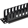 Pasacables 19" Ranuras Anchas | Organizador de Cables