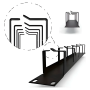 Organizador Pasacables Tipo Peine 1U Para Rack 19" Acero Reforzado