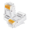 Conector RJ45 CAT5e UTP – Plug Modular de Contactos Metálicos