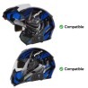 Combo 2 Intercomunicadores Bluetooth para Casco de Moto Ejeas V6 Pro 800 Mts 850maH