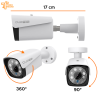 Cámara Bullet conector BNC 6 Led IR giro/inclinación para exterior