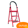 Escalera Plegable Doméstica 3 Escalones Acero OUTLET
