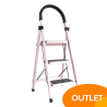 Escalera Plegable Doméstica 3 Escalones Acero OUTLET