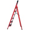 Escalera Plegable Doméstica 6 Escalones Acero