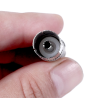 Adaptador coaxial pin fino hembra a pin grueso macho