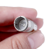 Adaptador coaxial pin fino hembra a pin grueso macho