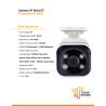 Cámara Bullet 4 Led IR 8 MP con Microfono parlante para exterior Ethernet