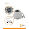 Cámara domo conector BNC 2MP 24 Led IR para interior seguridad pára el hogar o local