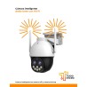 Cámara inteligente de doble lente Wi-Fi con giro/inclinación de 4MP