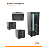 Organizador Pasacables Tipo Peine 1U Para Rack 19" Acero Reforzado