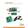 Combo Programador Usb Ch341a + Pinza + Adapt. Nivel de tensión 1.8v