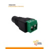Adaptador tipo plug hembra 2.1x5.5 a bornera