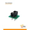 Pinza soic 8 con cable y adaptadores a encapsulado DIP