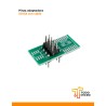 Pinza soic 8 con cable y adaptadores a encapsulado DIP