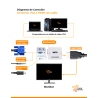 Conversor VGA a HDMI con audio