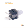 Boton interruptor 6 pines con  Retención