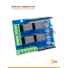 Shield de 4 salidas de rele para arduino uno