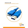Cable micro USB 3.0 tipo B macho a USB tipo A macho