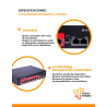 Switch de 8 puertos 100 Mbps y 2 puertos cascada