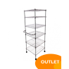 Estantería de Acero 6 Niveles Organizador 170x50 cm