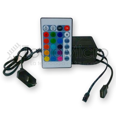 Metro Tira de led + fuente  12V	+  encendedor