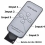 Switch HDMI de 5 puertos con control remoto