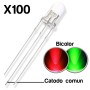 Set de leds 5mm Rojo, amarillo, azul, blanco, verde 100 por color