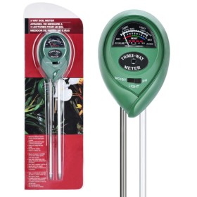 Medidor 3 en 1 para pnatas humedad, ph y luz