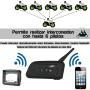 Intercomunicador Bluetooth para Casco de Moto Ejeas V6 1200 Mts