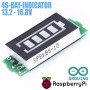 Modulo indicador de carga de bateria de litio 16.8V