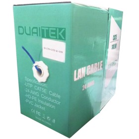 Cable UTP CAT5E 305m 24AWG 0.50CCA*4Pairs+0.90PE+Rip Cord+5.1PVC