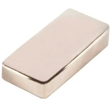 Iman de neodimio rectangular 20X10X3mm autoadhesivo