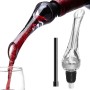 set de 3 accesorios de vino, vertedor, bomba vacio y abridor