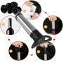 set de 3 accesorios de vino, vertedor, bomba vacio y abridor