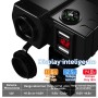 Cargador USB Para moto 2 USB + Slot encendedor 12V + brujula