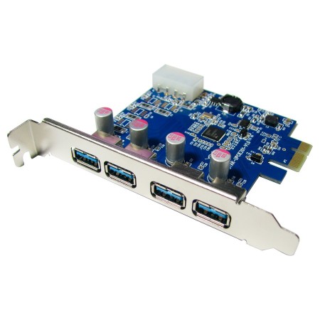 Placa Pc-e X1 A Usb3.0 Pci Express A 4 Puertos Usb 3.0