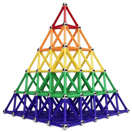 Kit 128 barras de colores 59mm y 72 esferas de 12mm Imanes de neodimio