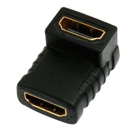 Ficha HDMI Hembra-Hembra a 90°