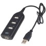 HUB USB 2,0 de alta velocidad, 4 puertos