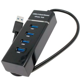 HUB USB 3,0 de alta velocidad, 4 puertos