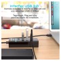 HUB USB 3,0 de alta velocidad, 4 puertos