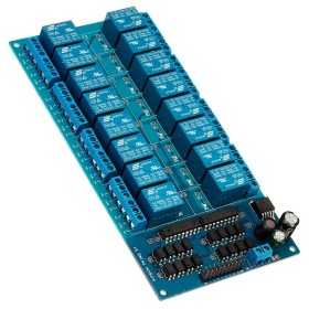 Modulo Relay rele de 16 canales con entrada TTL optoacoplado