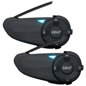 Combo 2 Intercomunicadores Bluetooth para Casco de Moto Ejeas Q7