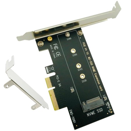 Placa Adaptador Nvme PcieM2 Ssd Pci-e 3.0 X4 M2 NGFF M Key