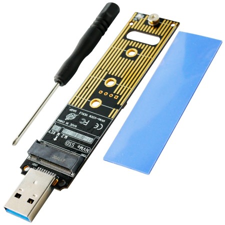 Adaptador M.2 NVME SSD a USB 3.1