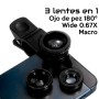 Lentes 3 en 1 para celulares