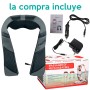Masajeador de cuello 8 nodos 3 velocidades para cuello y espalda