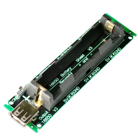 Shield cargador de bateria 18650 para arduino, raspberry y otros