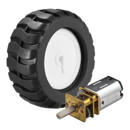 Micro Motor Dc N20 6v 100rpm + Rueda